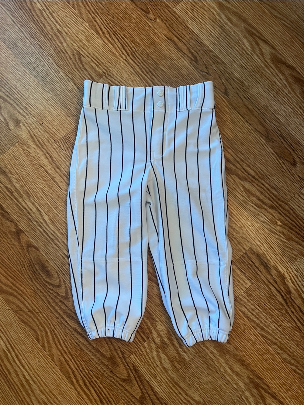 Champion White Kids Shorts with Black Pinstripes